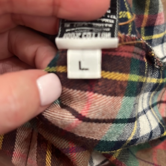 The Nu Vintage flannel plaid, Pearl snap distressed shirt. Large - Picture 7 of 8